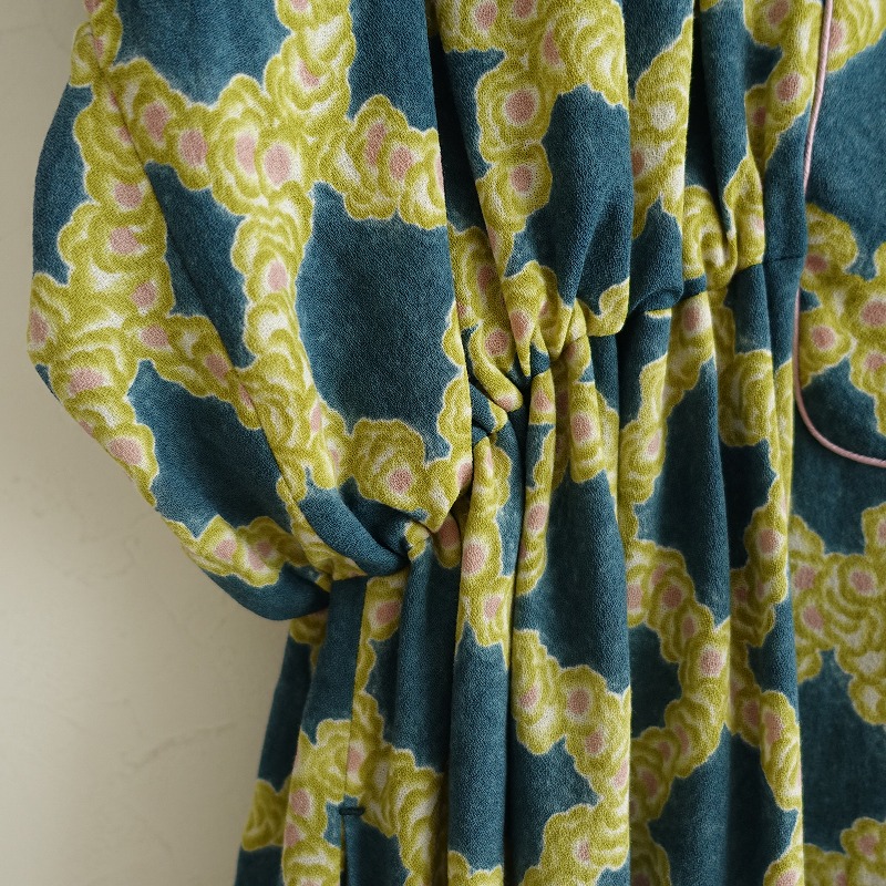 19 Aw ミナペルホネン Mina Perhonen Petal Checkウールプリントブラウジングワンピース 38 凡庸古 21g12 高い買取る中 Newbyresnursery Com