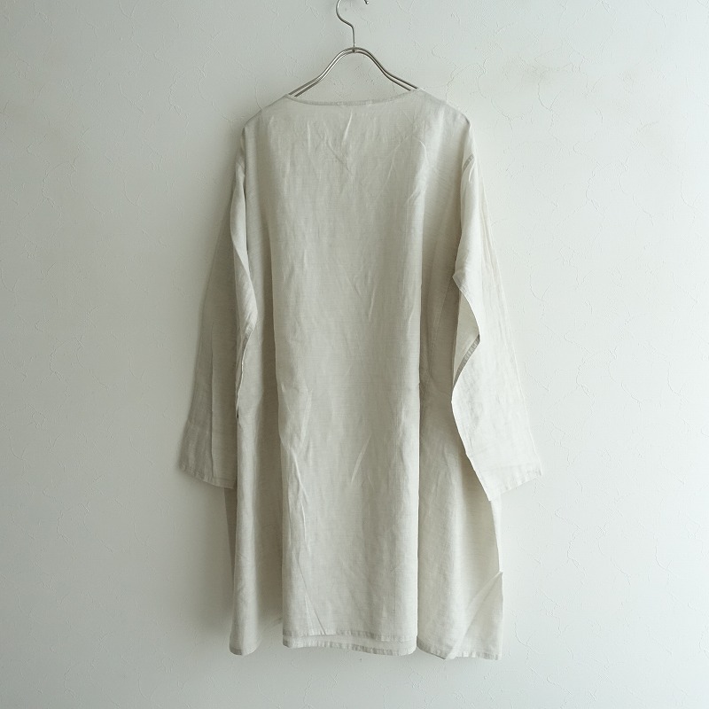 トゥジュー Toujours シルクコットンボイルヘンリーネックスモックワンピース F 中古 92h12 高価買取中 Sermus Es