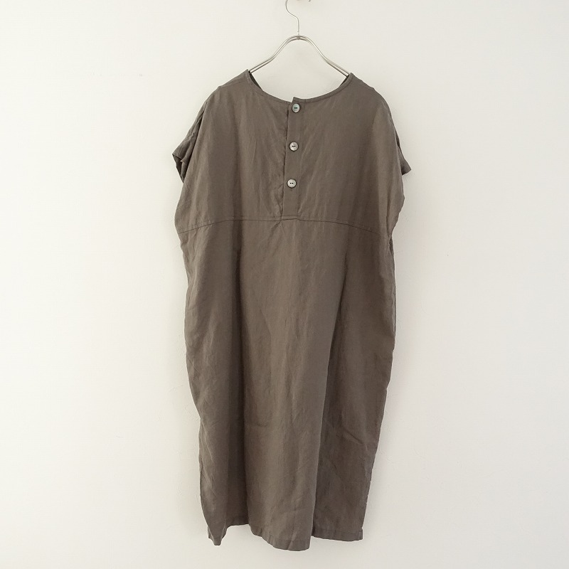 イナ Ina リネンコットン混vネックチュニックワンピース 内辺古 92h12 割高購う中 Oceanblueflorida Com