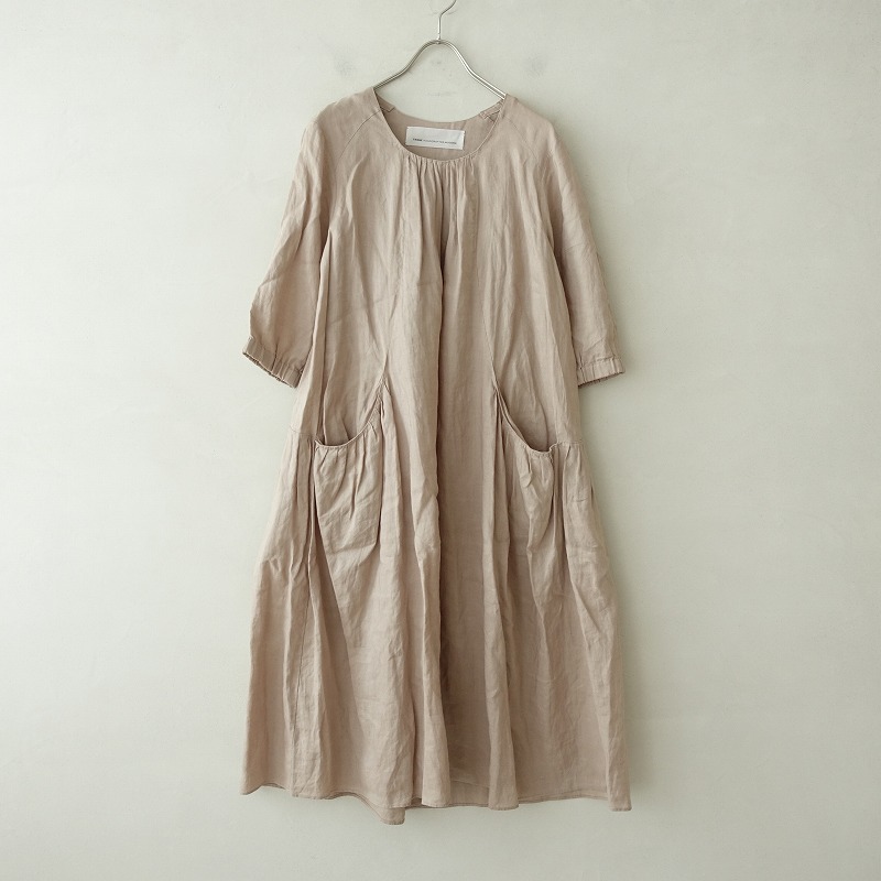 テンハンドクラフトモダン Tenne Hand Crafted Modern リネンピンタックワンピース F 中古 i12 高価買取中 Medfited Org