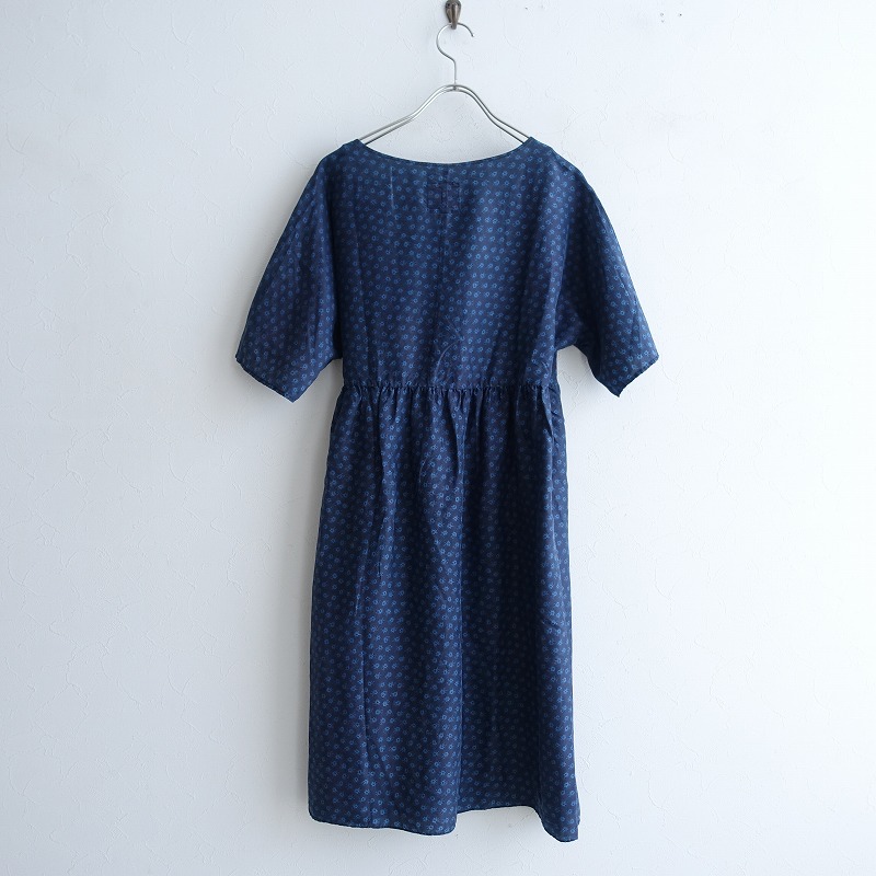 藍染 トゥジュー Toujours シルク花柄カシュクールワンピース 中古 03i12 高価買取中 Liceochiloe Cl