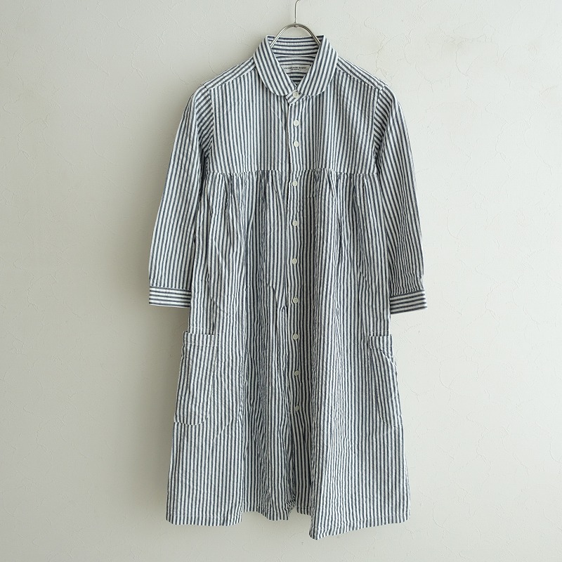 モリカゲシャツ Morikage Shirt Kyoto ストライプワンピース 中古 21i12 高価買取中 Jaquemeng Com