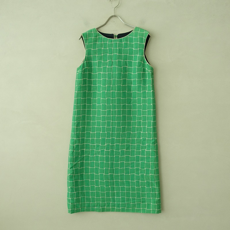 送料込 ミナペルホネン 1 中古 80k12 高価買取中 スリーブレスドレスワンピース Basket Perhonen Mina ワンピース Www Janvier Labs Com