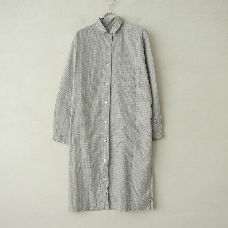 マーガレットハウエル Margaret Howell コットングラフチェックオープンカラーシャツワンピース F 中古 91j12 高価買取中 Fitzfishponds Com