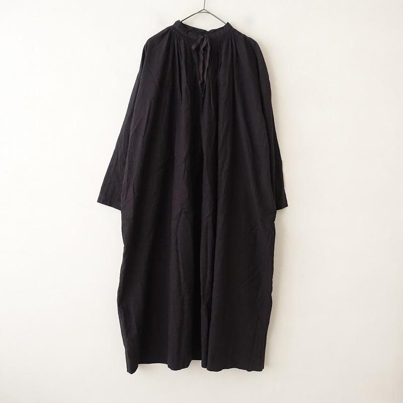 専用　ネストローブ　起毛リネンＶネックフレアドレス リンネル掲載 >>起毛リネンシリーズ | ONLINE SHOP | nest Robe