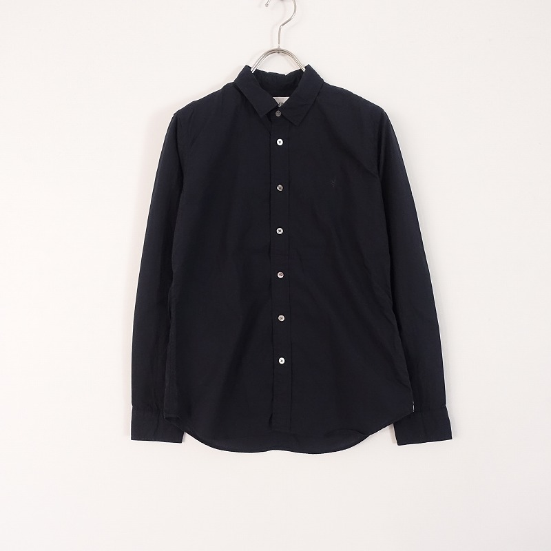 【未使用/定価1.9万】フィンガーフォックスアンドシャツ *Thumb 60/-typewriter Shirts*XS綿白ユニセックス(25-2308-19)【82H32】 FINGER FOX AND SHIRTS 【未使用/定価1.9万】フィンガー