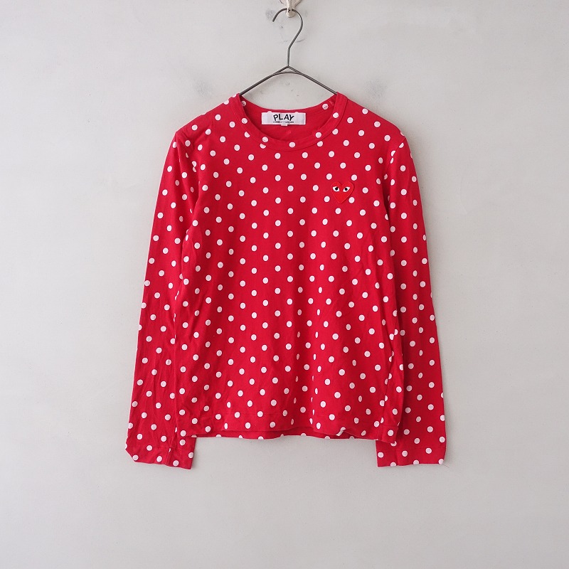 PLAY COMME des GARÇONS ドット柄長袖Tシャツ S PLAY COMME des GARÇONS ドット柄長袖Tシャツ S