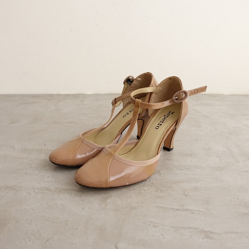 楽天市場】レペット repetto BAYA レザーTストラップヒール