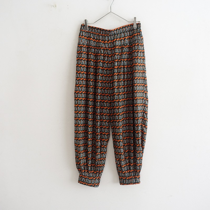 //クリスチャンワイナンツ Christian Wijnants プリントシルクアラジンパンツ 38 【中古】【12K32】｜ブランド古着買取drop