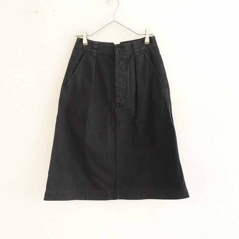 //【定価2.5万】マーガレットハウエル MHL. ソフトツイステッドヤーンコットンスカート 1 【中古】【62C42】 5,821円