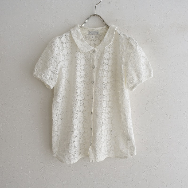 サリースコット　Sally Scott ブラウス　半袖ショートスリーブ Sally Scott サリースコット *コットン総柄カットソー*M半袖