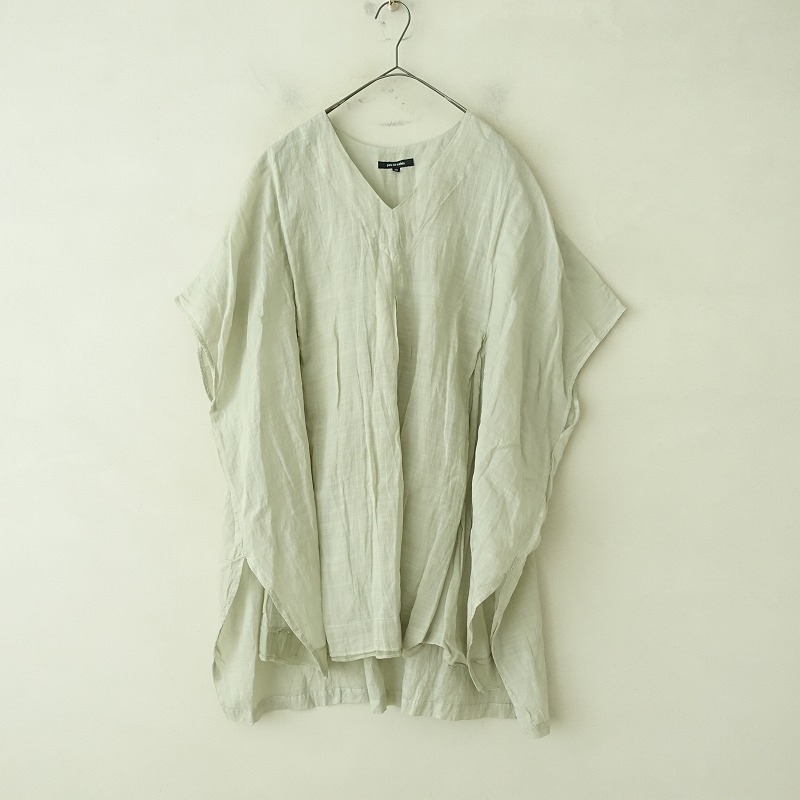【定価3.1万】パドカレ pas de calais *コットンシフォン東炊きブラウス*36黒ブラックチュニックシャツ(33-2503-531)【22D52】 pas de calais 【定価3.1万】パドカレ *コットンシフォン東炊き