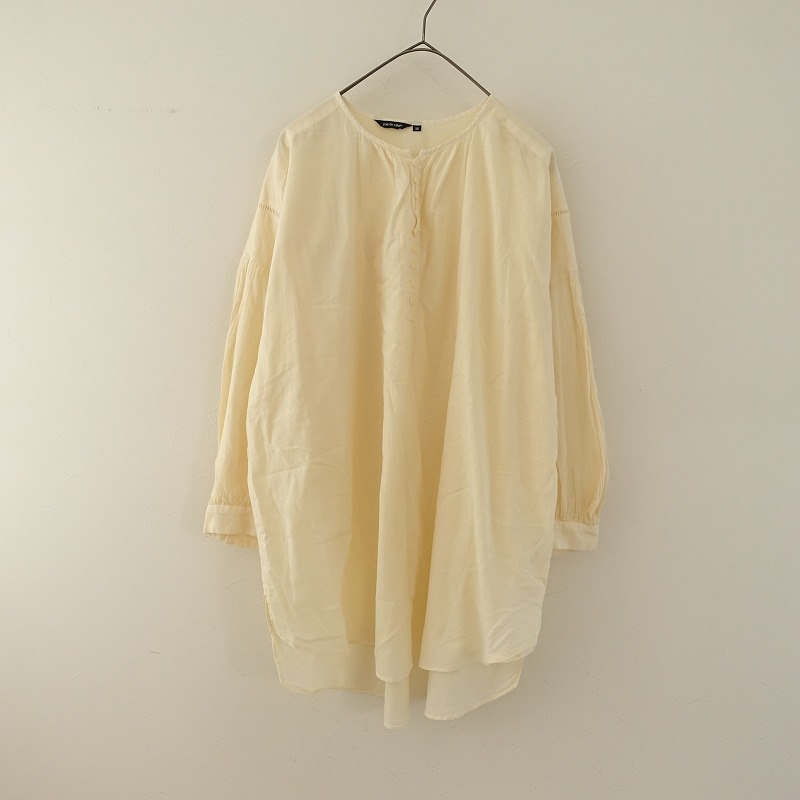 pas de calais プリーツブラウス　36 楽天市場】【定価2.9万】パドカレ pas de calais コットンリネン
