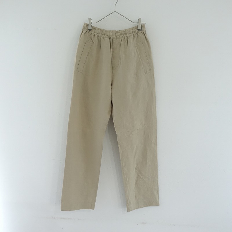 セール　マーガレットハウエル シンチバック 太畝コーデュロイ タックパンツ MHL. 太畝コーデュロイ・厚手パンツ・シンチバック・グリーン