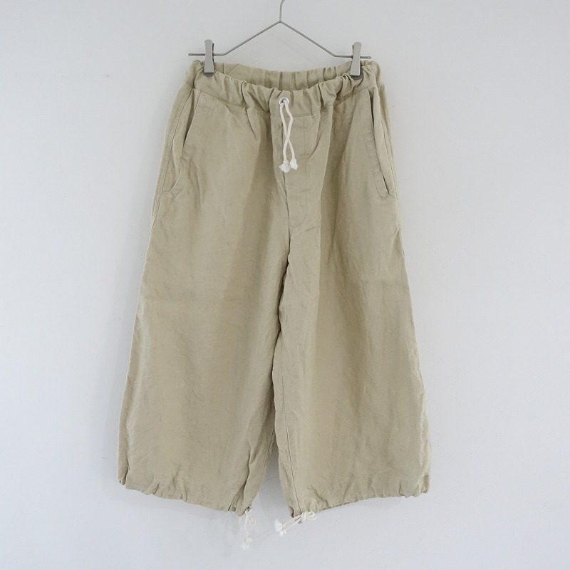 ハバーサック HAVER SACK リネンキャンバスクロップドフレアパンツ  1 【中古】【11I42】