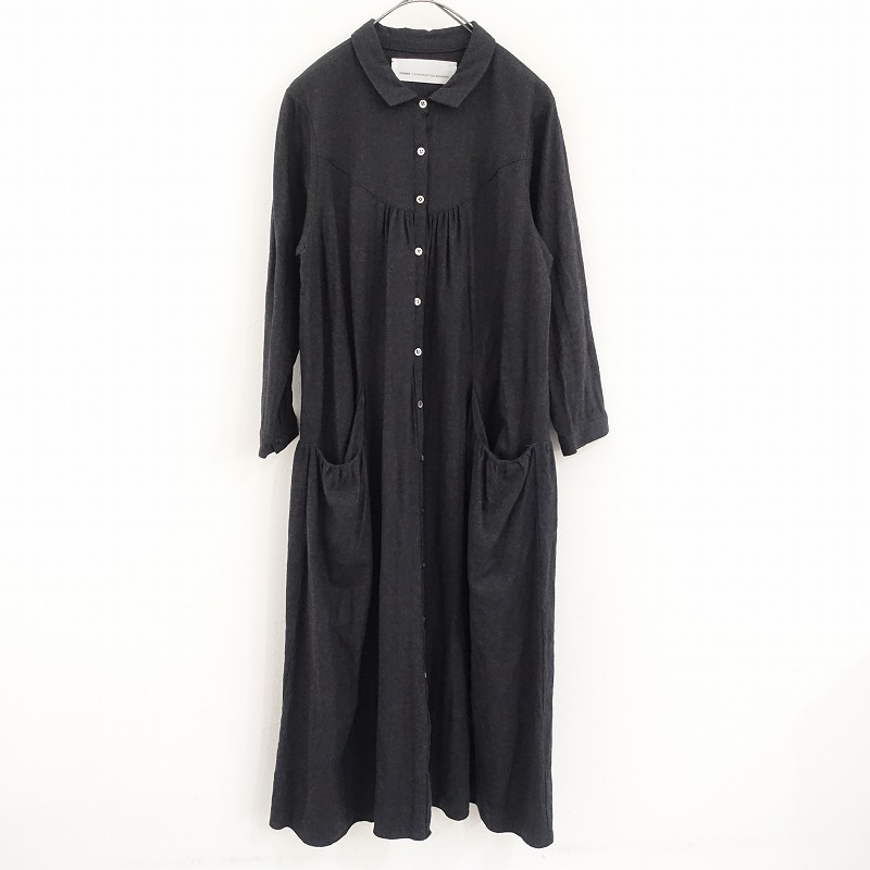 テンハンドクラフテッドモダン TENNE HANDCRAFTED MODERN バックタックシャツワンピース F F 【中古】【42A52】