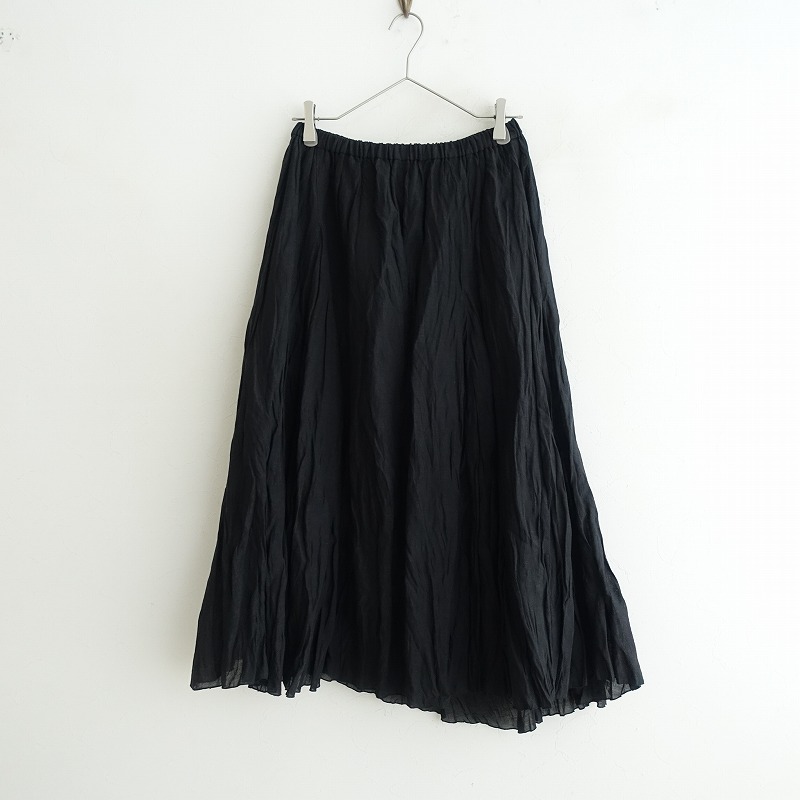 【定価3.1万】パドカレ pas de calais リネンブレンドワッシャー加工ロングスカート 36 【中古】【52A52】 10,414円