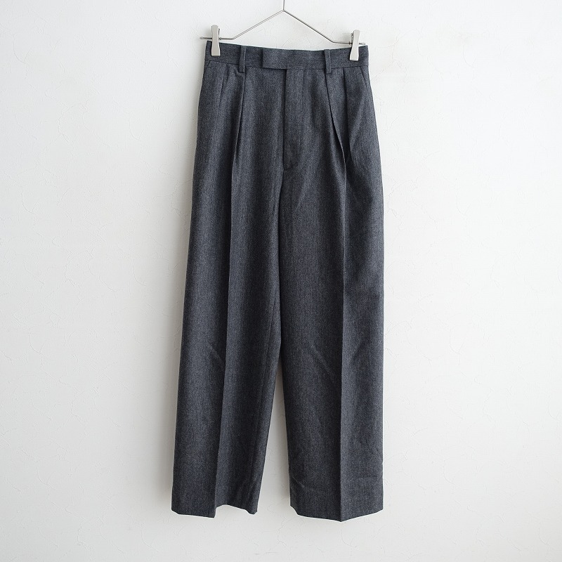 【2024AW/定価3万】エディション Edition ウールカシミヤタックワイドパンツ 34 【中古】【12B52】｜ブランド古着買取drop 11,310円