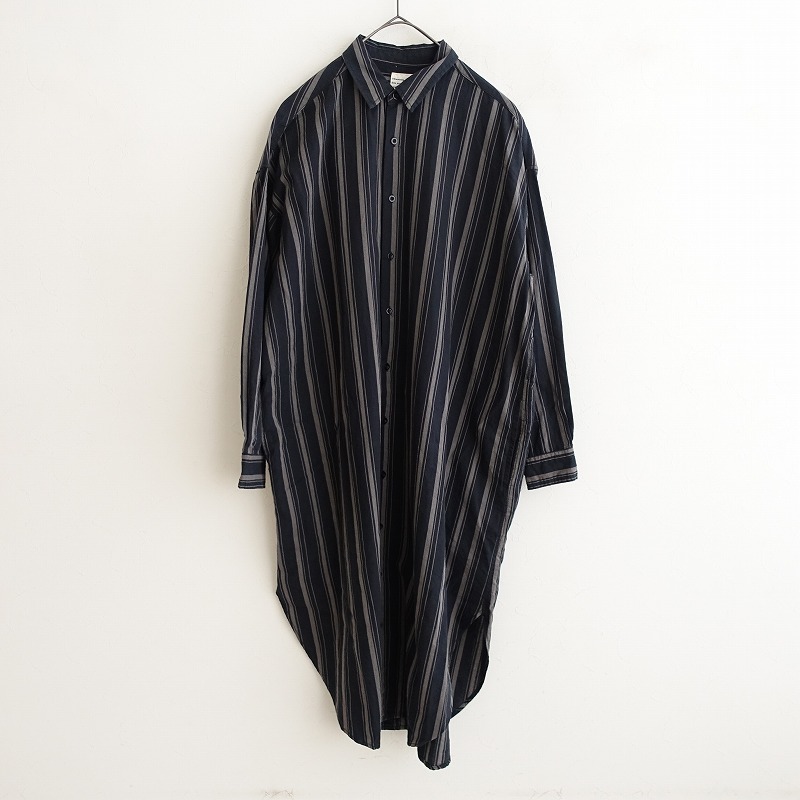 イチアンティークス　墨×柿渋　手染めリネン　ロングシャツワンピース 楽天市場】//【定価3.8万】イチ アンティークス ICHI