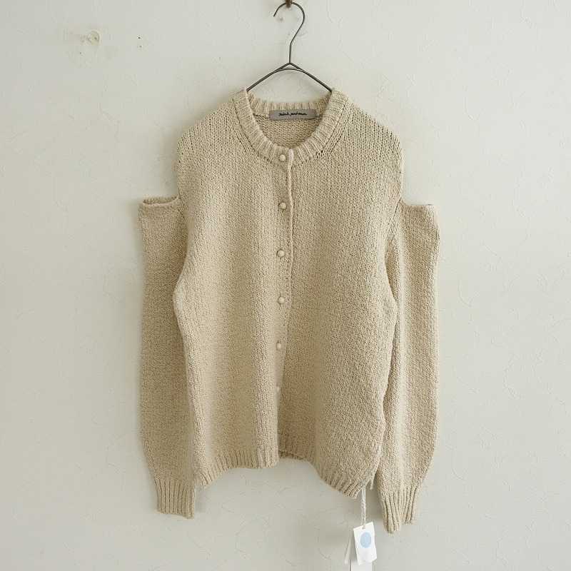 mina perhonen ミナペルホネン nostalgia リネンニットカーディガン US8981 ブルーグリーン系 38 ITMQKIWXJ254 mina perhonen nostalgia linen knit cardigan US8981 blue