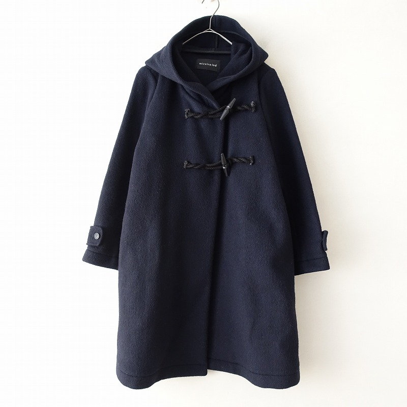 ミズイロインド mizuiro-ind ウール混ダッフル風コート - 【中古】【50C52】