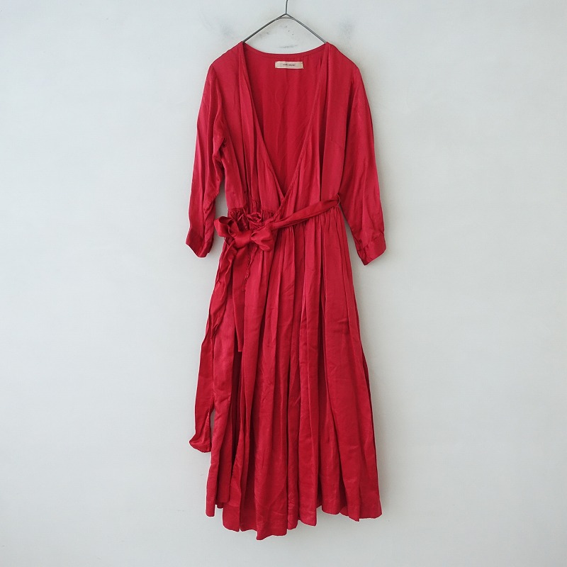 美品◆suzuki takayuki gathered dress suzuki takayukigathered dress - Pale Jute