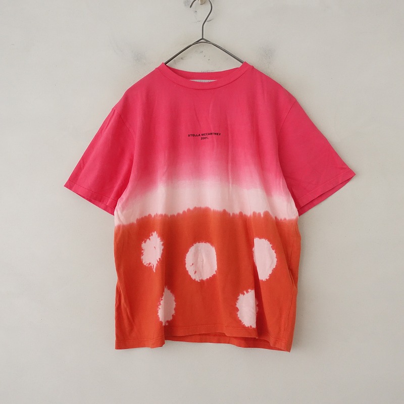 【定価6.6万】ステラマッカートニー STELLA McCARTNEY ダイダイコットンオーバーTシャツ 36 【中古】【22C52】
