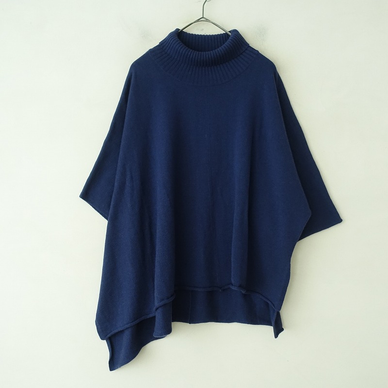 【定価1.5万】ミズイロインド mizuiro-ind *ポンチョライクハイネックプルオーバー*ニット毛混(2-2503-185)【70D52】 楽天市場】【定価1.5万】ミズイロインド mizuiro-ind ポンチョ