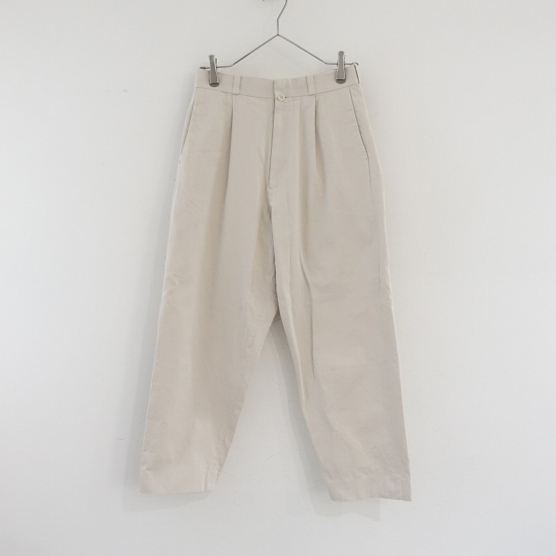 パンツ YAECA 28 68653 WHITE レディース】チノクロスパンツ ワイドテーパード-63658- | YAECA