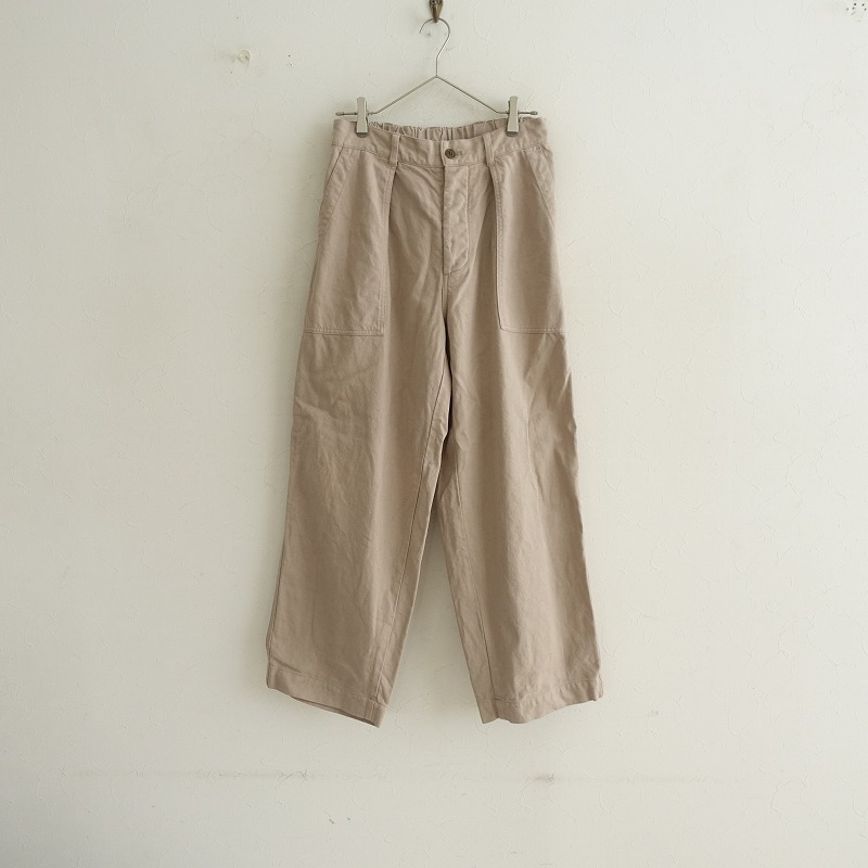 【メンズ/定価3.6万】ネストローブ コンフェクト nest Robe CONFECT コットンリネンギャバジンミリタリートラウザーズパンツ 3 【中古】【72E52】