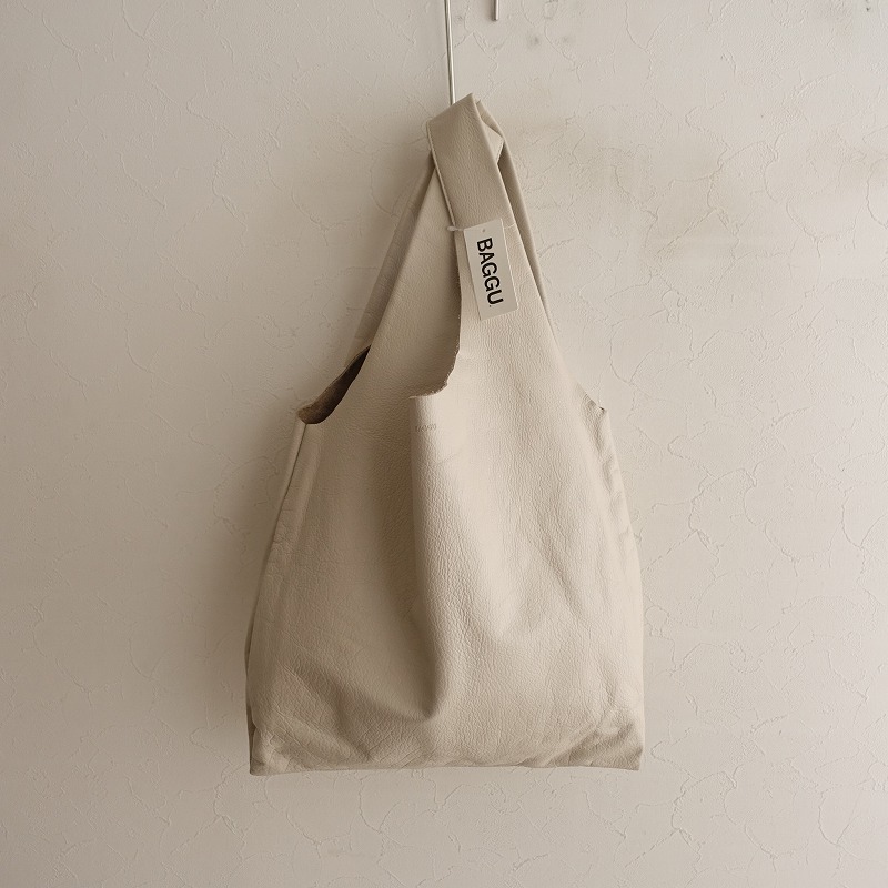 値下！BAGGU オールレザー ブラウン エコバッグ 楽天市場】baggu