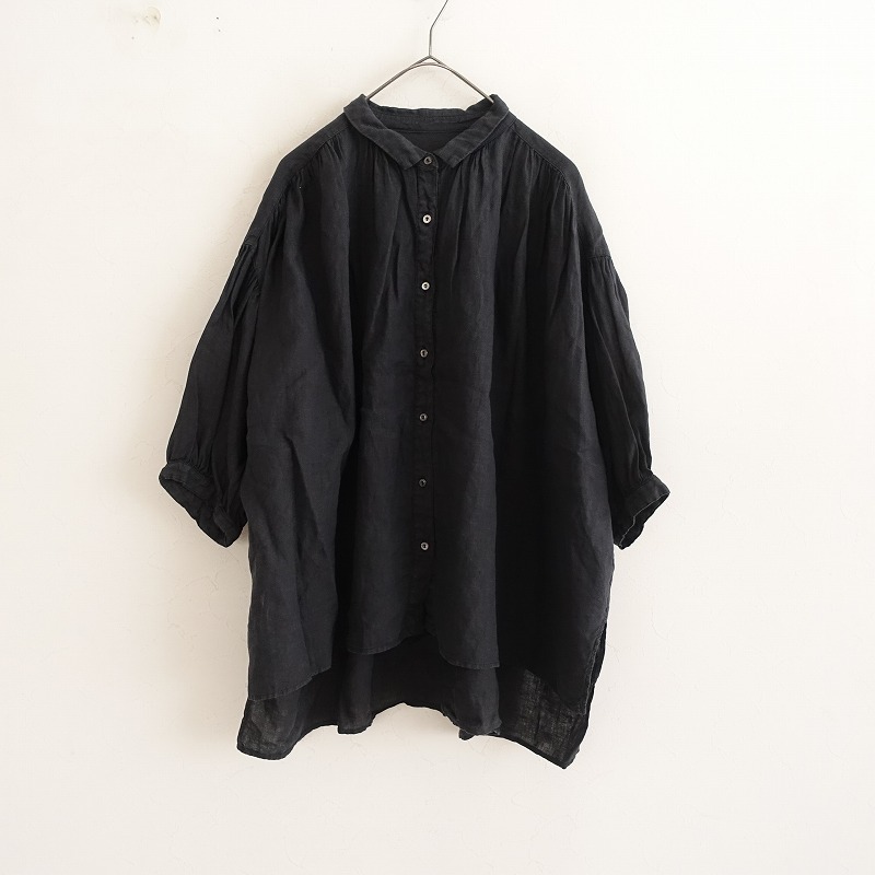 nest Robe - ☆nest Robe ネストローブ水撚りリネンネックタックブラウスused☆ リネンサイドタック2wayワンピース｜nest Robe / CONFECT ONLINE