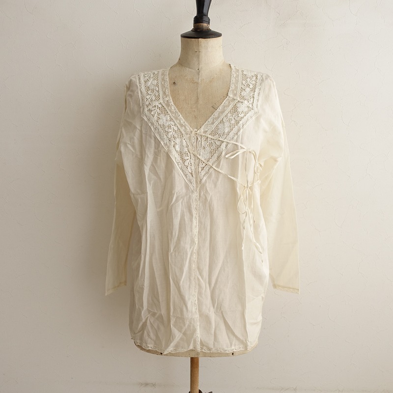 楽天市場】トワヴァーズ TOWAVASE リネン刺し子ブラウス 【中古