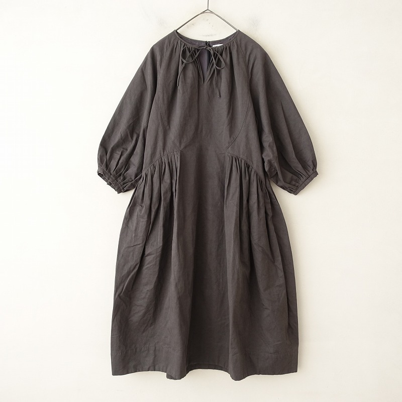 ◆テンハンドクラフテッドモダン【F】ロングシャツワンピース 綿100% ◇テンハンドクラフテッドモダン【F】ロングシャツワンピース 綿