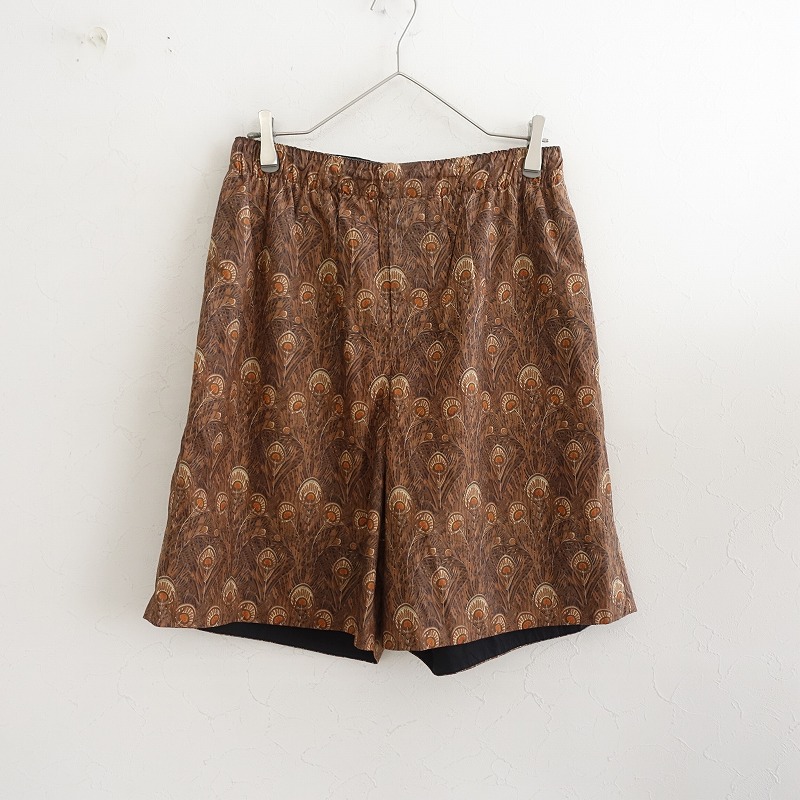 【2024/定価3.7万】マーガレットハウエル MARGARET HOWELL ピーコックプリントパンツ 2 【中古】【80G52】