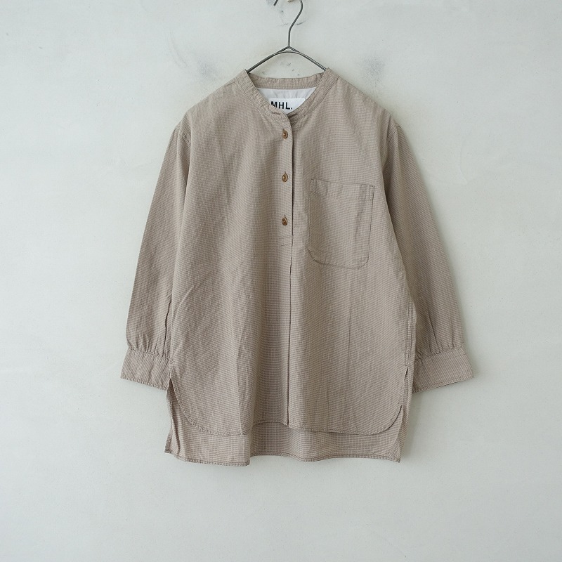 クロス＆クロス Cloth&Cross *ラメプリントVネックギャザーブラウス*プルオーバーシャツトップス薄手(j1-2506-155)【31G52】 クロス＆クロス Cloth&Cross ラメプリントVネックギャザー