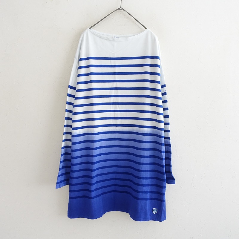 【定価2.0万】オーシバル ORCIVAL ディップダイラッセルフレンチセーラーTシャツ 8 【中古】【21G52】