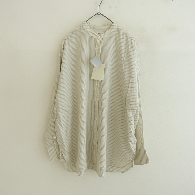 【定価1.5万】イエナ IENA バンドカラー長袖ロングシャツ F 【中古】【71G52】 6,653円