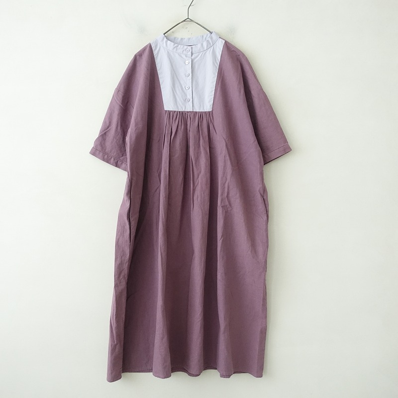 ザファクトリー THE FACTORY リネンコットンヨーク切替ワンピース FREE 【中古】【82G52】 11,624円