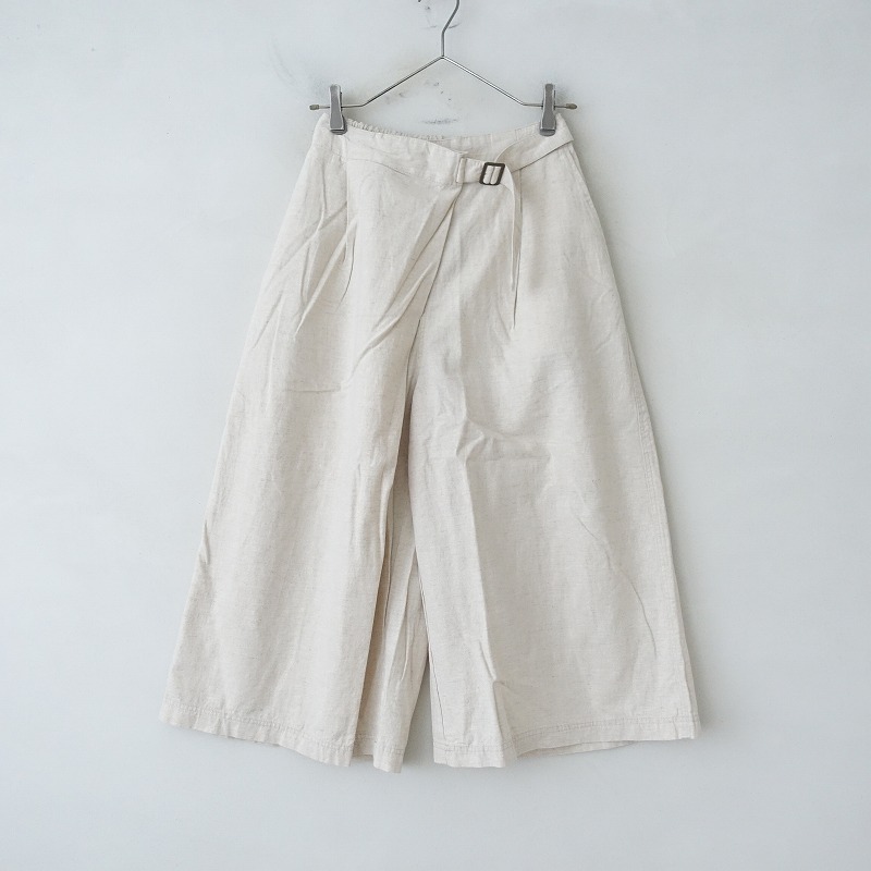 【良品】イチ アンティークス 琴平炊きリネンサルエルパンツ 麻100% 美品】イチ アンティークス 琴平炊きリネンサルエルパンツ 麻100