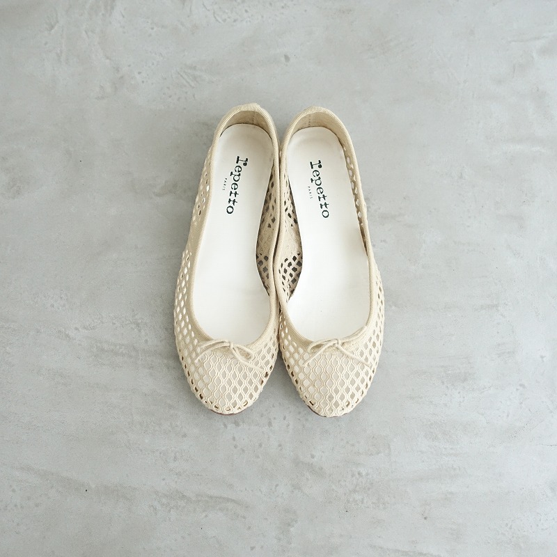 レ愛玩動物 repetto Cendrillon メッシュバレエシューズ 36.5/23  36.5 【中古】【41H52】
