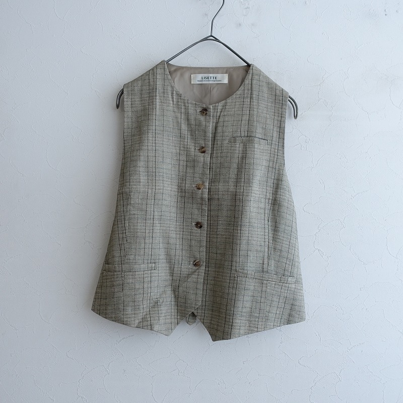 【定価2.9万】リゼッタ Lisette ダウ チェックベスト 【中古】【02H52】｜ブランド古着買取drop 8,812円