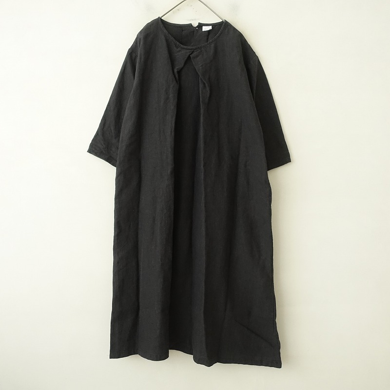 コイルナイン co;ill nine リネンフロントクロスタックワンピース F 【中古】【10I52】