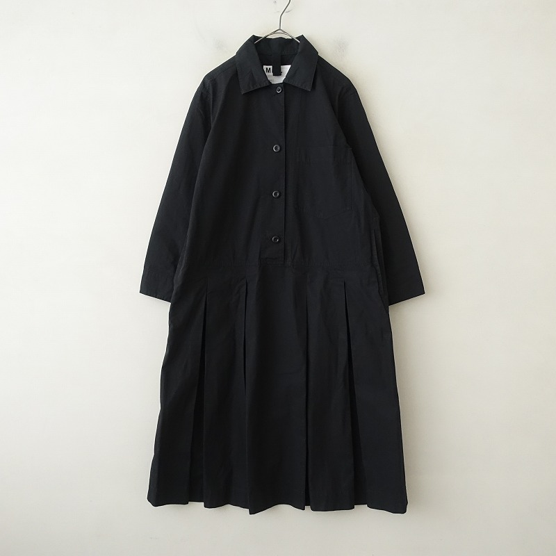 マーガレットハウエル　ロングワンピース　ツイード　カシミヤ　ウール　プリーツ nh8801-01_1.jpg