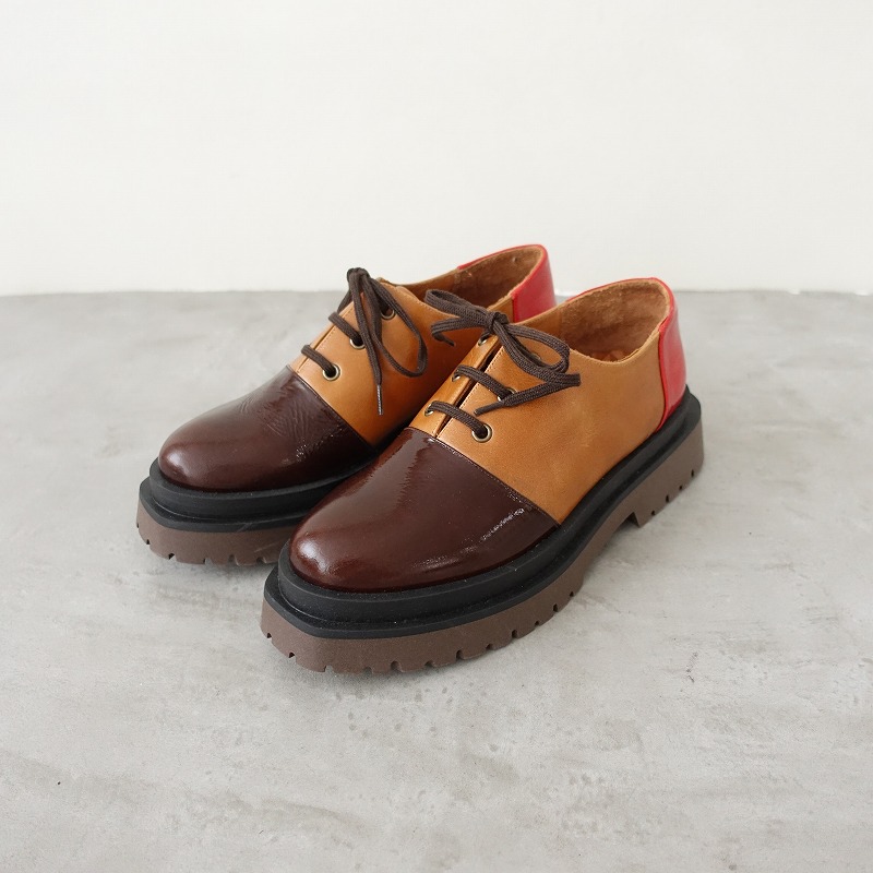 【未当て嵌める/必要経費6.1万】チエミハラ CHIE MIHARA ZANCO レースアップシューズ 39/24.5  39 【中古】【70I52】