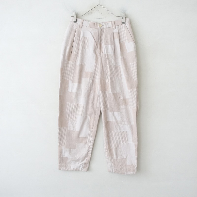 ミナペルホネン mina perhonen paddy コットン2タックテーパードパンツ 36 【中古】【90I52】
