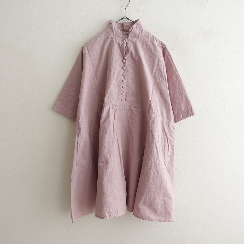 ネストローブ nest Robe コットンラミー切替えフレアチュニックブラウス F 【中古】【81I52】