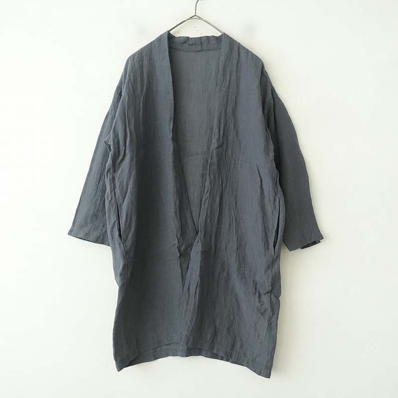 【2024/定価2.5万】エヴァムエヴァ evam eva リネンローブ M 【中古】【30J52】｜ブランド古着買取drop