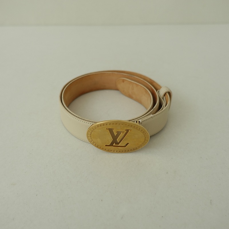 ルイ・ヴィトン LOUIS VUITTON サンチュール オヴァール レザーベルト 【中古】【80J52】｜ブランド古着買取drop