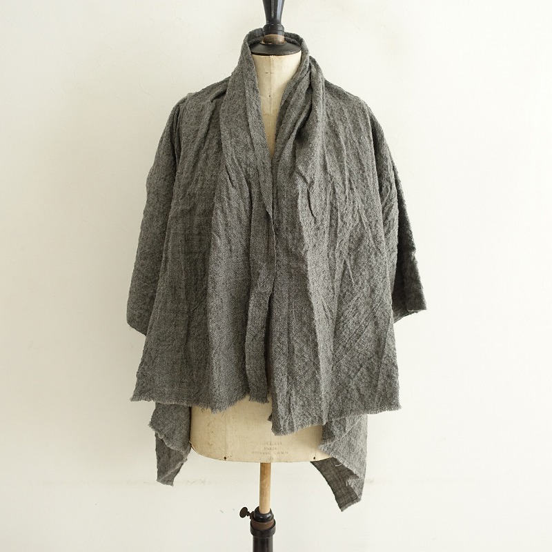 【定価5.2万】ヤエカコンテンポ YAECA CONTEMPO 51954 WOOL PONCHO ウールポンチョ ONE 【中古】【21J52】｜ブランド古着買取drop